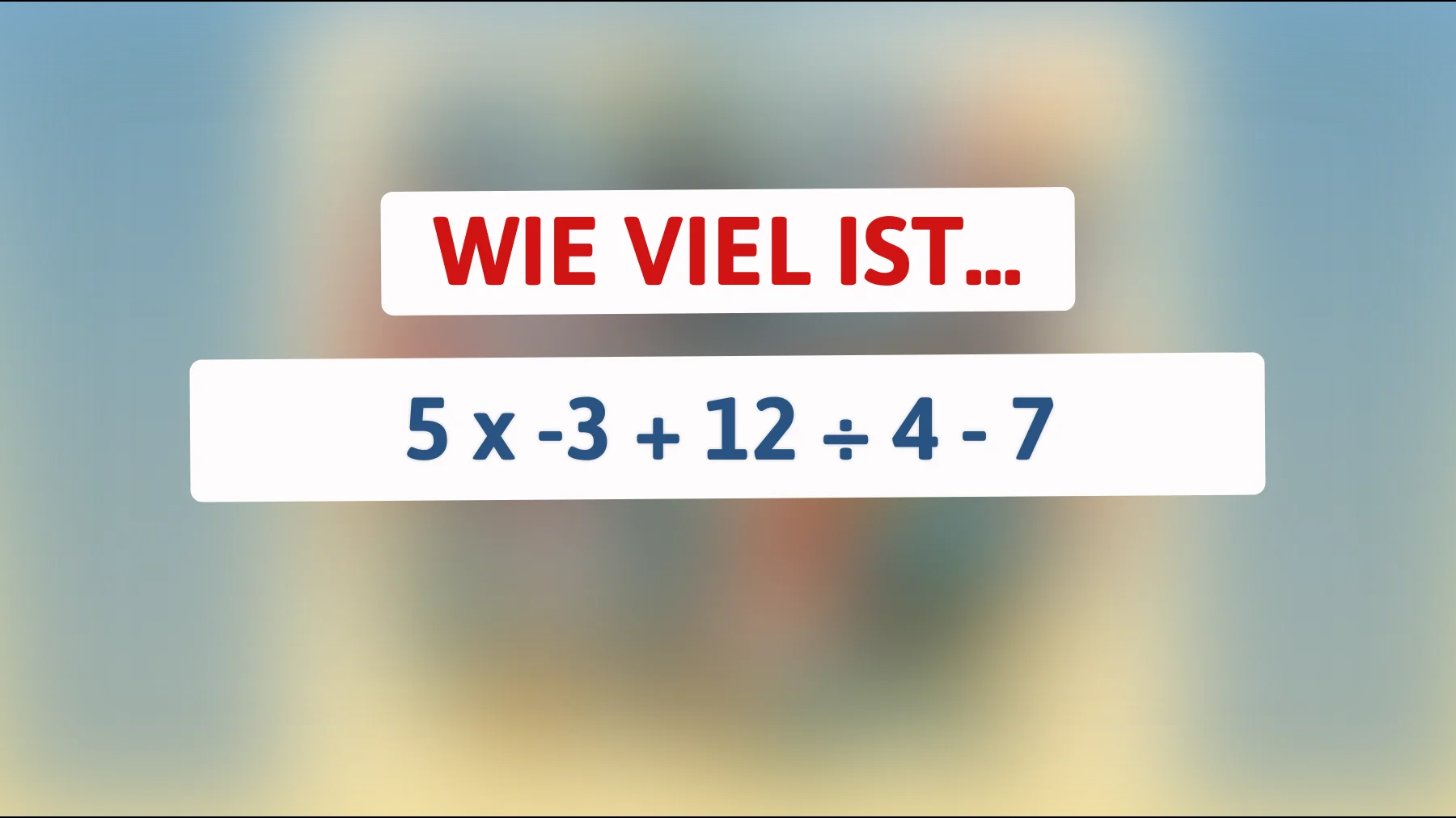Denkst du, du bist ein Genie? Versuche das unmögliche Mathe-Rätsel zu lösen, das nur echte Denker knacken können!"