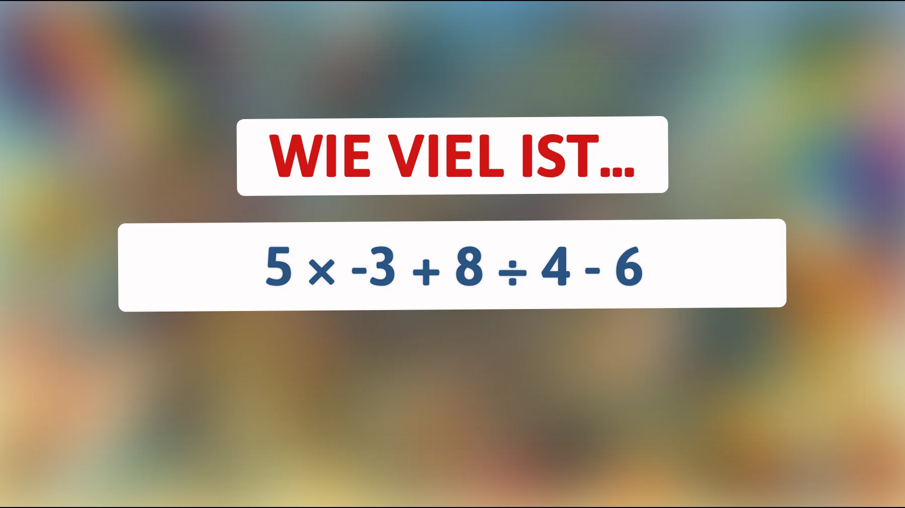 Nur 1% schaffen es: Kannst du das knifflige Mathe-Rätsel lösen?"