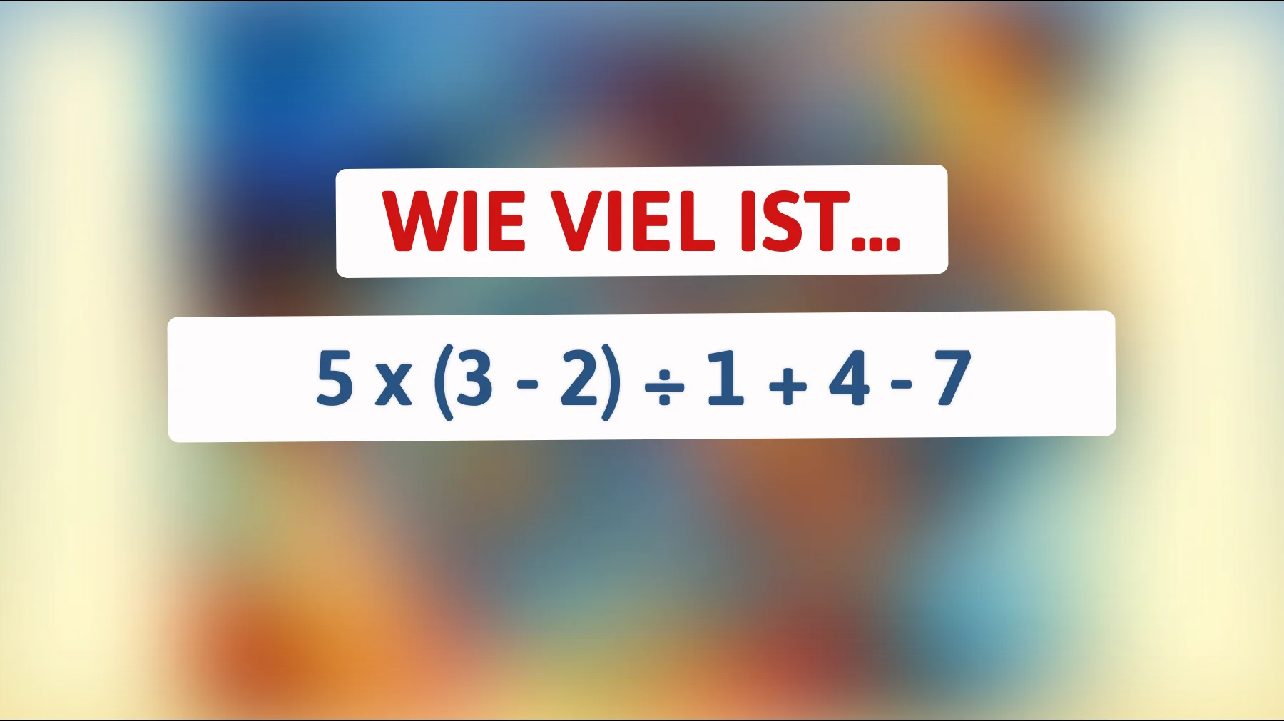 Nur Genies können dieses mathematische Rätsel lösen: Können Sie die Lösung finden?"