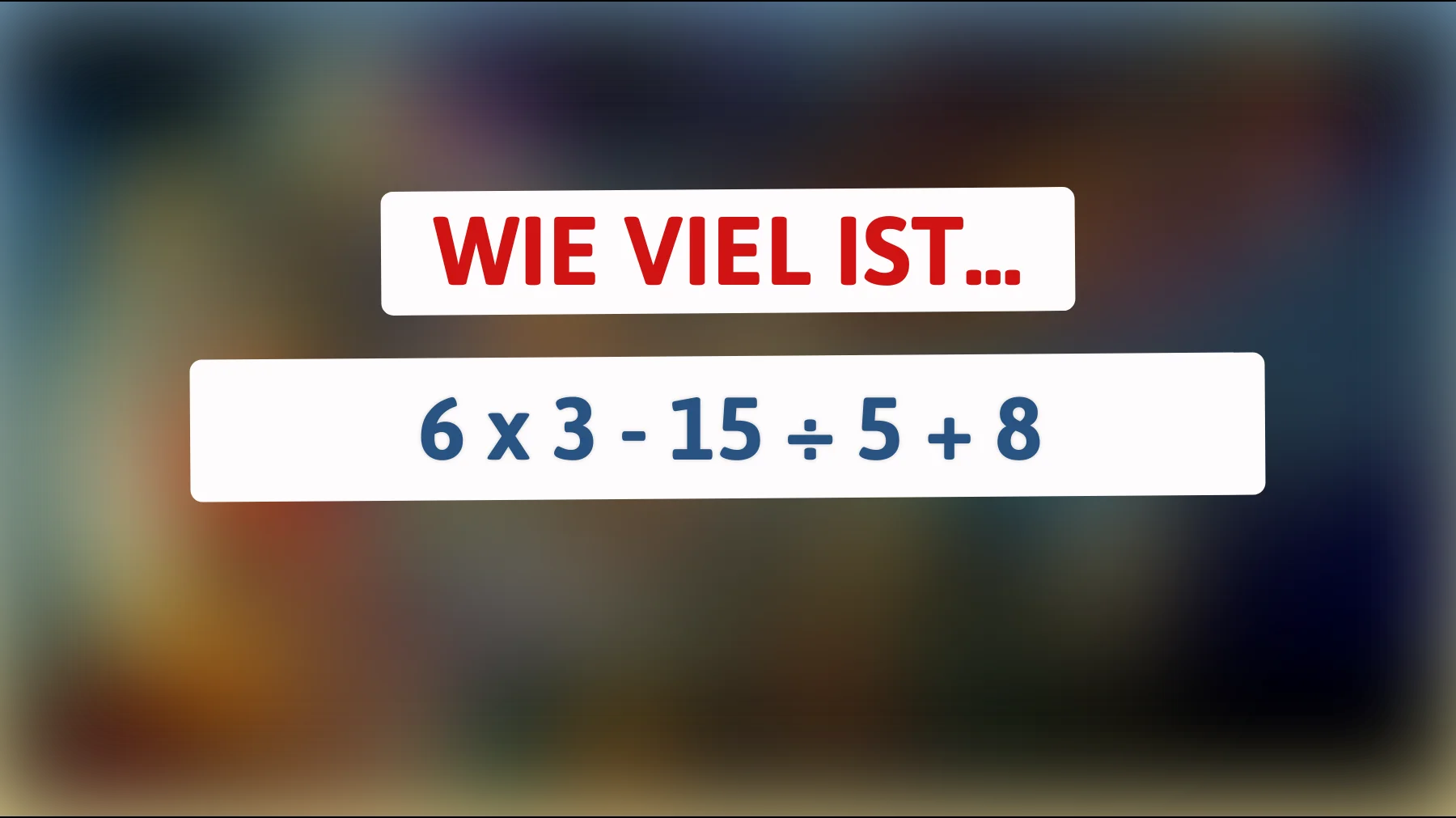 Nur die klügsten Köpfe können dieses mathematische Rätsel in Sekunden lösen! Bist du dabei?"