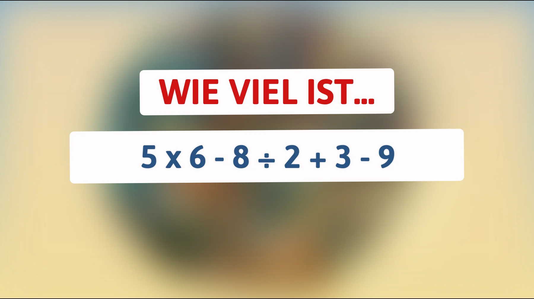 Nur echte Mathe-Genies können dieses knifflige Rätsel in Sekunden lösen: Wie lautet das richtige Ergebnis?"