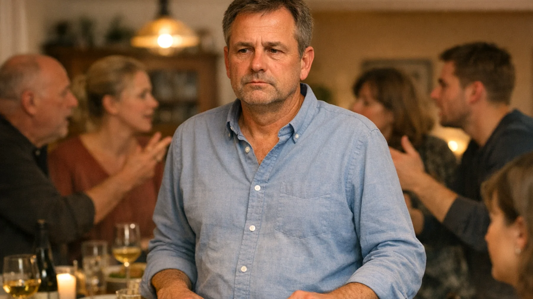 Der Vater eines jungen Erwachsenen (18–25 Jahre) gerät zunehmend in Konflikte mit der erweiterten Familie – insbesondere mit Schwiegereltern, Geschwistern oder anderen Verwandten –, die unterschiedliche Vorstellungen über Erziehungsstil, Lebensplanung und Unterstützung des jungen Erwachsenen haben. Der Vater fühlt sich in seiner elterlichen Rolle untergraben und weiß nicht, wie er seine eigene Autorität und Beziehung zum Kind schützen kann, ohne die Familienbande zu zerreißen."